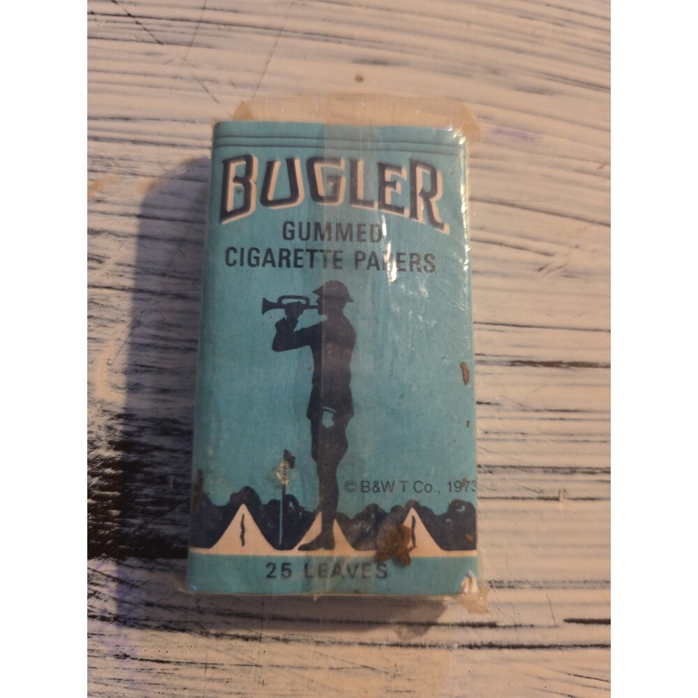 Vintage 25 Leaves Pack of 7 BUGLER Gummed Papers Sealed